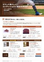 マウンド用クレイ（カタログの表紙）