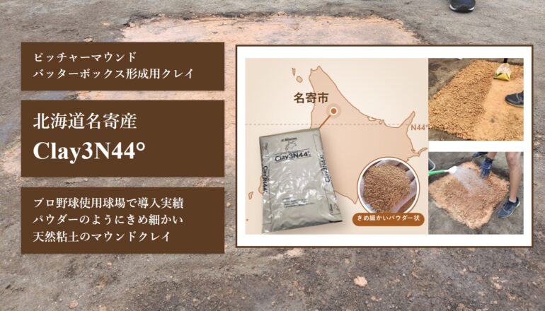 北海道名寄産 マウンド用クレイ Clay3N44°